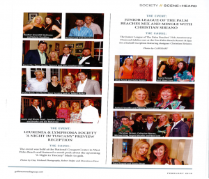 A Photo montage of The Leukemia & Lyphoma Society of Palm Beach County's A Night in Tuscan Event.