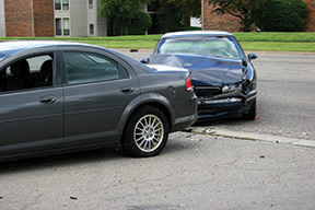 Auto Accident where car crashes into backend of front vehicle. Florida Personal Injury Protection Injunction.