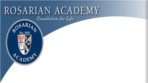Rosarian Academy Logo. Here is a list of our Rosarian Academy sponorships.