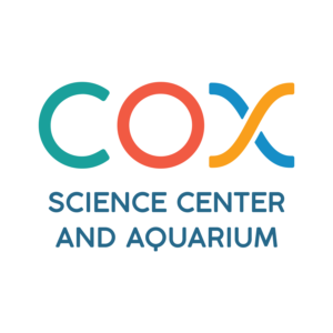 Logo of the Cox Science Center and Aquarium
