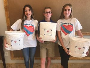 Three Kid Founders of Non Profit Blankets of Love Palm Beach
