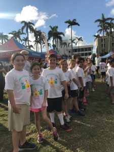 Kids ready to race in Palm Beach Public's Fun Run events.