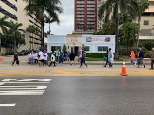 Race for Cure water station at Murray Guari Trial Attorneys