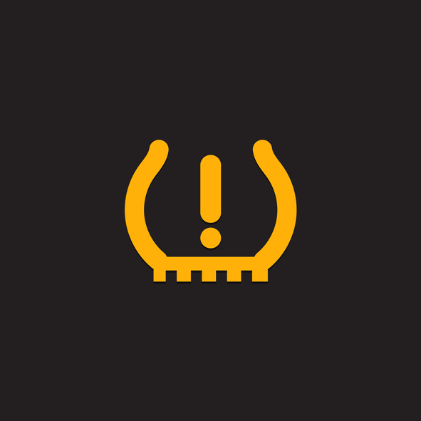 Vehicle Tire Pressure Monitor Symbol Light