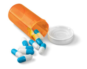 Pill Bottle with Capsules
