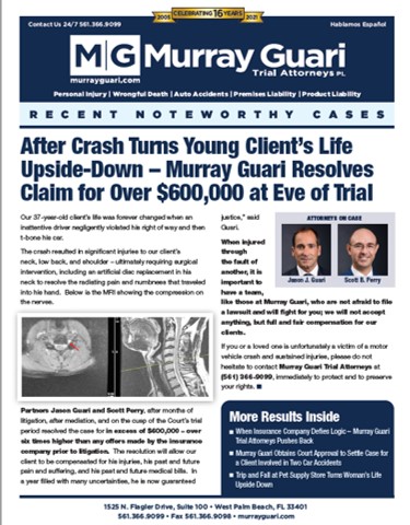 Hurt In Accident - Property Damage Liability - Murray Guari Trial