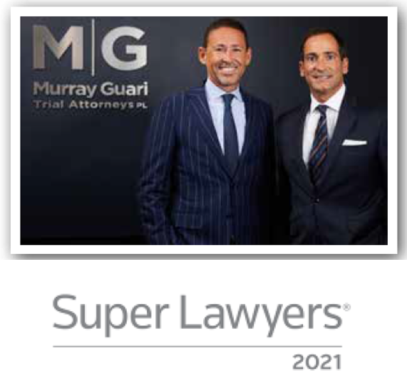 Partners Murray and Guari with Super Lawyers 2021 Logo