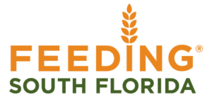 Orange and Green Logo of Feeding South Florida