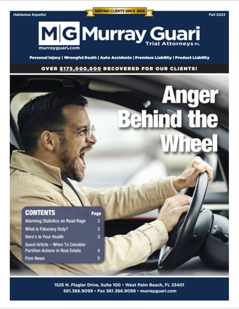 Murray Guari Trial Attorneys 2023 Fall Print Newsletter Cover
