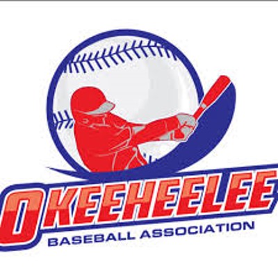 Okeeheelee Baseball Logo - Red cardinal inside a base ball