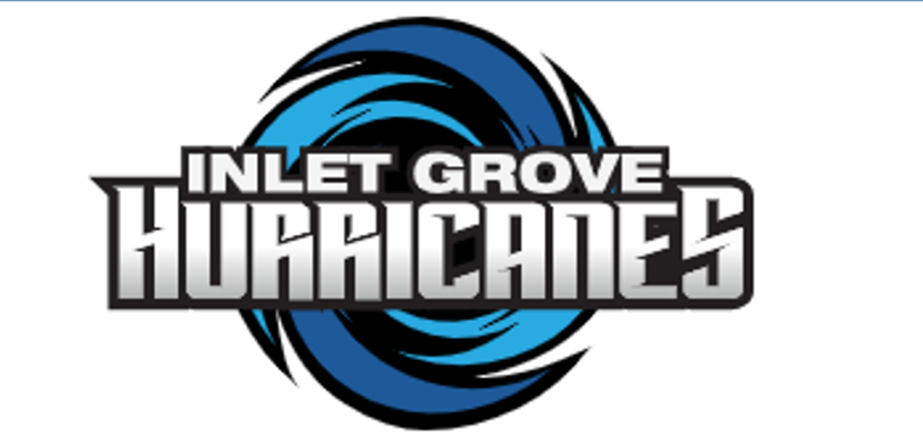 Blue and White logo of the Inlet Grove Community High School