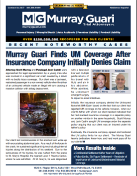Murray Guari's Summer Newsletter's Case Summary Cover
