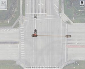 Graphic showing White Vehicle’s Negligence 